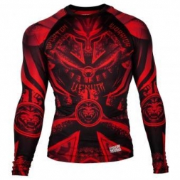 Рашгард Venum Gladiator Black/Red L/S, фото 1