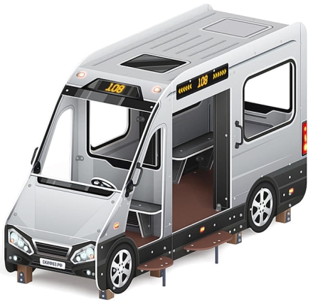 Автобус (серый) - Беседка - МФ 10.03.13-02, фото 1