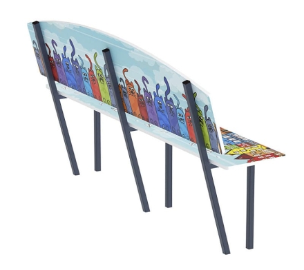 Скамейка детская Коты - МФ 41.01.01-02.И1, фото 3