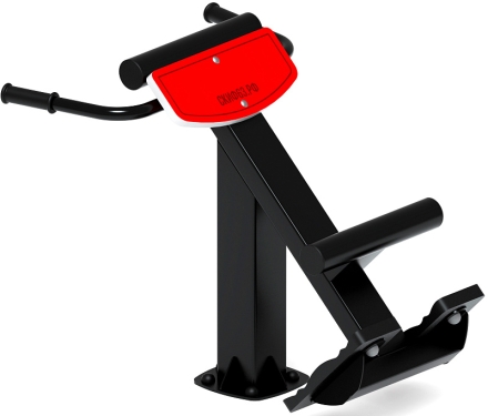 Гиперэкстензия (красный) - Уличный тренажер - СТ 003-11, фото 2