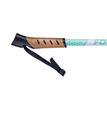 Палки для скандинавской ходьбы Forester, 67-135 см, 3-секционные, белый/мятный, фото 4