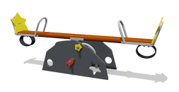 Качалка-балансир Космос ВСТ 4241 для детской площадки