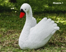 Топиари лебедь белый Модель 2 - газон Eco, фото 3