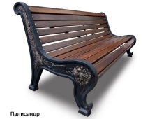 Скамейка чугунная Патриот, Сосна 1,8 м