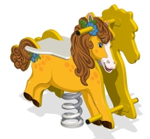 Качалка на пружине КБ-17Х для игровой площадки