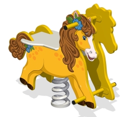 Качалка на пружине КБ-17Х для игровой площадки, фото 1