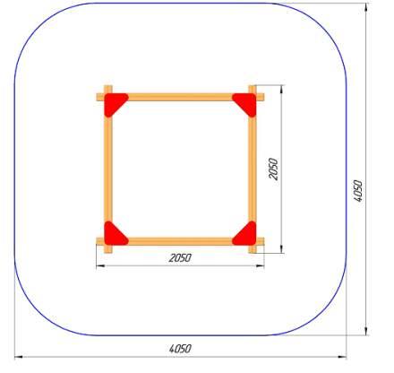 Песочница ПС-35.1 для детской площадки, фото 2