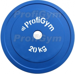 Диск стальной «Powerlifting» с полимерным покрытием, 20кг ДПЛ-20 , фото 1