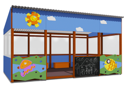 Теневой навес серия Морская ВСТ 1509/1 18 м2 для улицы