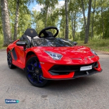 Электромобиль Lamborghini Aventador SVJ A333MP красный