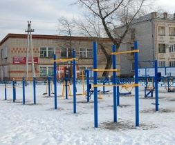 Каскад из 5 турников (стационарный на хомутах) W-2.2. , фото 2