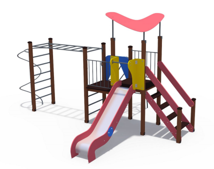 Игровой комплекс Бумеранг с металлическим скатом Н-1200 ДИО 10112, фото 1