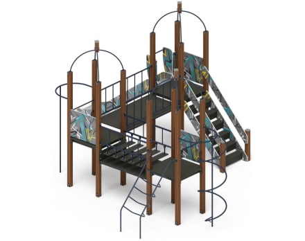 Детская игровая площадка ДИК 2.09.06-01, фото 3