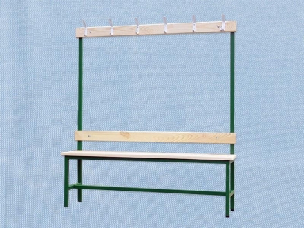 Скамья для раздевалок с вешалкой односторонняя, фото 1