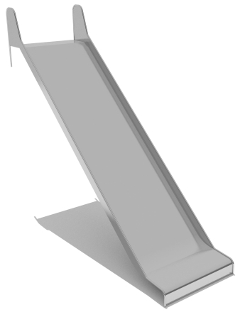 Горка из нержавеющей стали ГГН-1000.2250.007 для детской площадки, фото 1