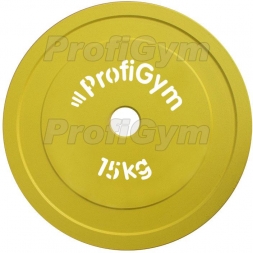 Диск стальной «Powerlifting» с полимерным покрытием, 15 кг   ДПЛ-15 , фото 1