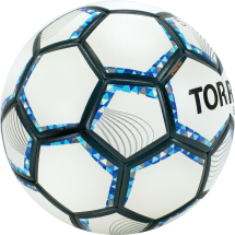 Мяч футб. &quot;TORRES BM 1000&quot;арт.F320625, р.5, 32 панел., мягкий PU, термосшивка, бел-серебр-син.