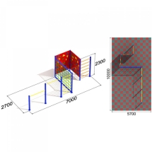 Уличный спортивный комплекс Актив спорт 7 для детской площадки Уличный спортивный комплекс Актив спорт 7 для детской площадки