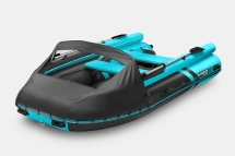 GLADIATOR E 450 X Expedition Черно-бирюзовый моторная лодка ПВХ