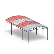 Теневой навес на 8 тренажеров - МФ 752.02 - Спорт Теневой навес на 8 тренажеров - МФ 752.02 - Спорт