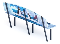 Скамейка детская Снежная королева - МФ 41.01.01-05.И1, фото 2 Скамейка детская Снежная королева - МФ 41.01.01-05.И1, фото 2