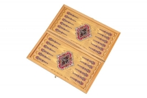 Нарды + Шашки &quot;Сирия Голубые&quot; малые (Россия, дерево, 40х20х4 см)