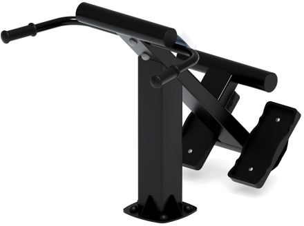 Гиперэкстензия (серый) - Уличный тренажер - СТ 003-13, фото 4