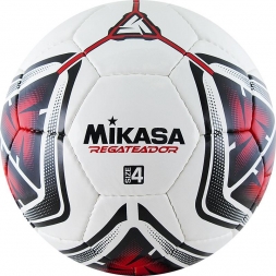 Мяч футбольный тренировочный &quot;MIKASA REGATEADOR5-R&quot;, р.4, бело-черно-красный
