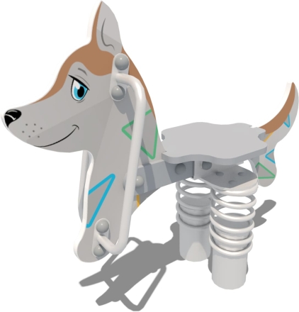 Качели на пружине Хаски КЧ041.00 для детской площадки, фото 1