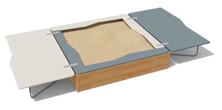 Песочница с крышкой ВСТ 5653 для детской площадки, фото 1