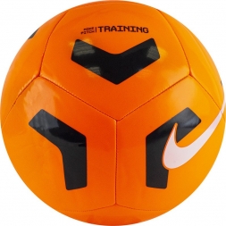 Мяч футб. &quot;NIKE Pitch Training&quot;, арт.CU8034-803, р.5, 12 панелей, ТПУ, маш.сш, оранжево-черный