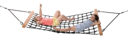 Гамак Hammock из армированного каната 201х100 см со столбами для детской площадки, фото 3 Гамак Hammock из армированного каната 201х100 см со столбами для детской площадки, фото 3