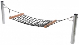 Гамак Hammock из армированного каната 201х100 см со столбами для детской площадки, фото 1 Гамак Hammock из армированного каната 201х100 см со столбами для детской площадки, фото 1