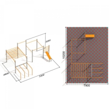 Оборудование для Воркаут ActiSteel S 3 для спортивной площадки Оборудование для Воркаут ActiSteel S 3 для спортивной площадки