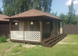 Застекленная беседка ОАЗИС С ХОЗБЛОКОМ, фото 4