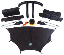 Gladiator D 420 AL PROFESSIONAL D Красно-черный моторная лодка ПВХ Алюминиевый пайол