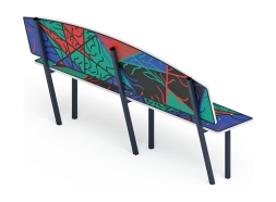 Скамейка детская Абстракция - МФ 41.01.01-06.И1, фото 3 Скамейка детская Абстракция - МФ 41.01.01-06.И1, фото 3