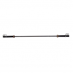 Гриф для штанги ZSO BLACK, D-50, L2010, женский прямой, гладкая втулка, до 480 кг, замки-пружины, фото 1