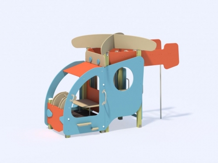 МФ 4.12 Вертолётик с горкой Н=700 мм, фото 5