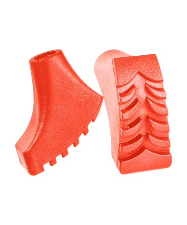 Комплект наконечников для скандинавских палок, 2 шт., оранжевый, фото 1