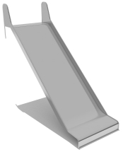 Горка из нержавеющей стали ГГН-1000.1750.005 для детской площадки