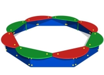 Детская песочница Восьмиугольная П058 для игровой площадки