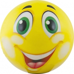 Мяч детский &quot;Funny Faces&quot;, диаметр 12 см, желтый