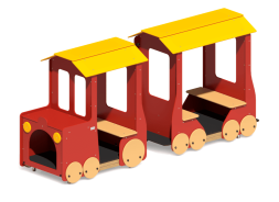 Игровой комплекс Паровоз с вагончиком ИО-01.4 для детской площадки