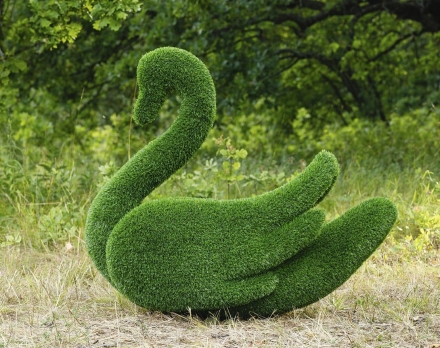 Топиари лебедь Кристи Два лебедя - газон Eco, фото 4