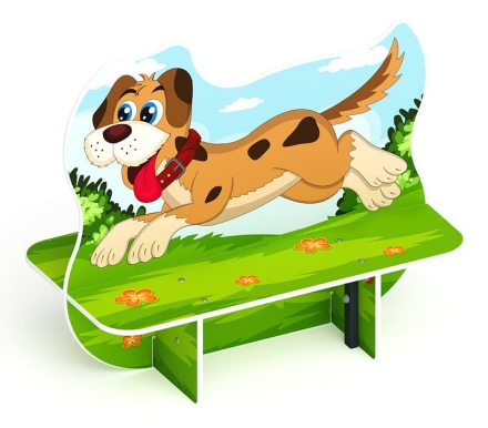 Пес - Скамейка детская - МФ 41.01.02, фото 4