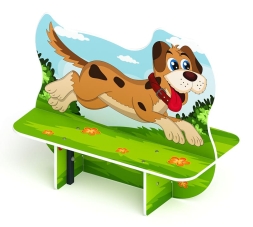 Пес - Скамейка детская - МФ 41.01.02, фото 3 Пес - Скамейка детская - МФ 41.01.02, фото 3