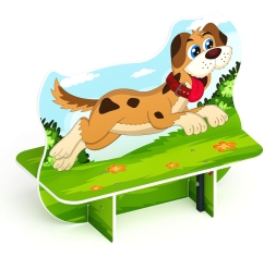 Пес - Скамейка детская - МФ 41.01.02, фото 2 Пес - Скамейка детская - МФ 41.01.02, фото 2