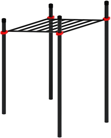 Воркаут ЛОВ 89 красный ВТ 101.07-01, фото 4