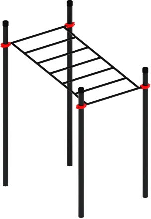 Воркаут ЛОВ 89 красный ВТ 101.07-01, фото 1